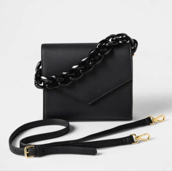 Structured Bucket Bag with Chain Handle NEW - Picture 3 of 8